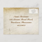 Rustieke noodlijdende bruiloft RSVP-postkaarten Uitnodiging Briefkaart (Achterkant)