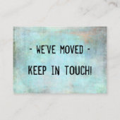 Rustieke noodlijdende Grunge We hebben Handout Kaa Visitekaartje (Achterkant)