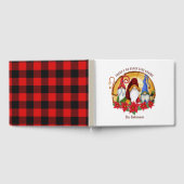 Rustieke Nordic Plaid Kerst Gnomen Gastenboek (Volledig)
