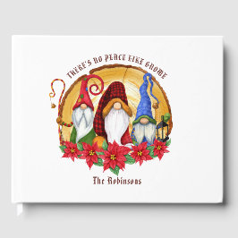 Rustieke Nordic Plaid Kerst Gnomen Gastenboek