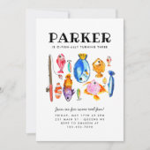 Rustieke O-Fish-al Reel Fun Fish Viste Verjaardag Kaart (Voorkant)