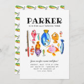 Rustieke O-Fish-al Reel Fun Fish Viste Verjaardag Kaart (Voorkant / Achterkant)