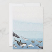 Rustieke oceaan die kent papa Baby shower spel Kaa Kaart (Achterkant)