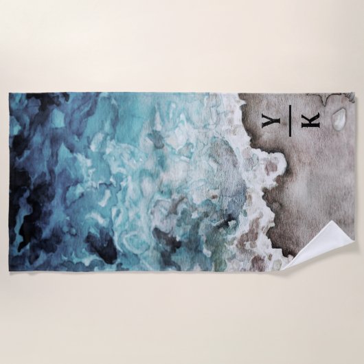 Rustieke Oceaan | Strandtowel Strandlaken (Voorkant)