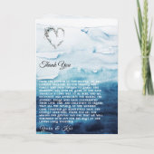 Rustieke oceaangevouwen huwelijksprogramma programma (Achterkant)