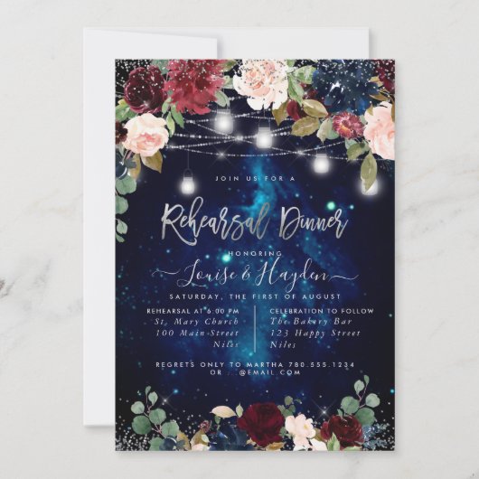 Rustieke Oefenavondmaal Mason Potten Lichtslingers Kaart (Voorkant)