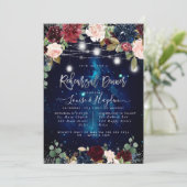 Rustieke Oefenavondmaal Mason Potten Lichtslingers Kaart (Staand voorkant)