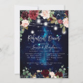 Rustieke Oefendiner Mason Jars Lichtslingers Kaart (Voorkant)