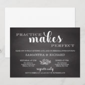 Rustieke oefening maakt de repetitiediner perfect kaart (Voorkant / Achterkant)