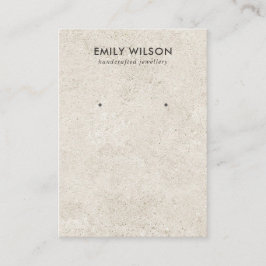 RUSTIEKE OFF WITTE STUCCO STUD OORBEL DISPLAY KAAR VISITEKAARTJE