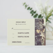 Rustieke Old Tree Wedding RSVP Kaarten (Staand voorkant)