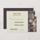 Rustieke Old Tree Wedding RSVP Kaarten (Voorkant / Achterkant)