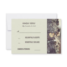 Rustieke Old Tree Wedding RSVP Kaarten