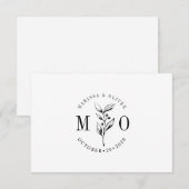 Rustieke Olijftak Flat Note Kaart Notitiekaartje (Voorkant / Achterkant)