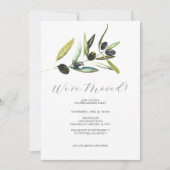 Rustieke Olijftak Housewarming Party Kaart (Voorkant)