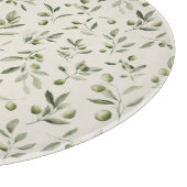 Rustieke Olijftak Mediterraan Patroon Snijplank (Hoek)