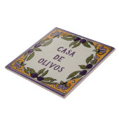 Rustieke Olijven Custom House Naam Bord Plaque Sig Tegeltje (Zijkant)