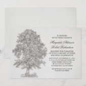 rustieke oltree bruiloft uitnodigingen (Voorkant / Achterkant)