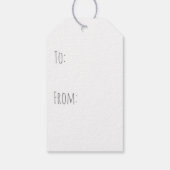 Rustieke Ondeugende Chalkboard Gift Labels Cadeaulabel (Achterkant)