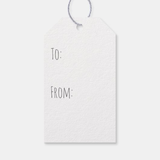 Rustieke Ondeugende Chalkboard Gift Labels Cadeaulabel (Achterkant)