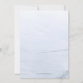 © Rustieke ongerepte Lakeside Wedding Custom Kaart (Achterkant)