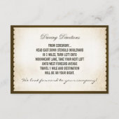  rustieke ontvangstkaarten - Tickets Informatiekaartje (Achterkant)