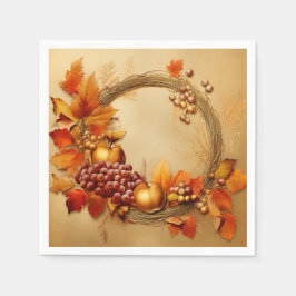 Rustieke oogst: kransoogst servet