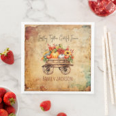 Rustieke oogst servet Thanksgiving op maat (Insitu)