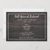 Rustieke Oogstfeest Partij met Oude Truck Kaart (Achterkant)