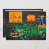 Rustieke Oogstfeest Partij met Oude Truck Kaart (Voorkant / Achterkant)
