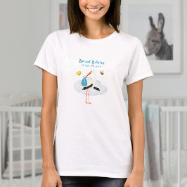 Rustieke Ooievaar met Bee & Butterfly Boy Baby sho T-shirt