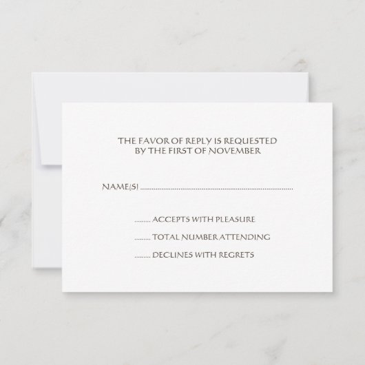 Rustieke Oranje Boom van de Bar mitswa RSVP van Kaartje (Achterkant)