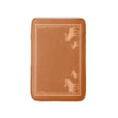 Rustieke oranje elanden wervelende memory foam bad badmat (Voorkant Verticaal)