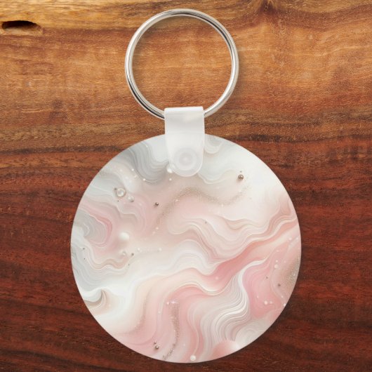 Rustieke Oranje Monarch Vlinder met Gezegde Sleutelhanger (Achterkant)