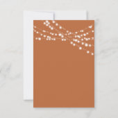 Rustieke Oranje Trouw RSVP Kaart (Achterkant)