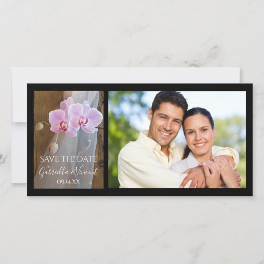 Rustieke Orchidee Elegantie Schuur Bruiloft Save t Save The Date (Voorkant)