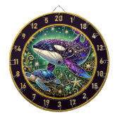 Rustieke Orka en Turtle Wall Art Dartbord (Voorkant)