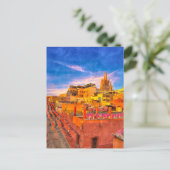 Rustieke oude binnenstad San Miguel de Allende Pai Briefkaart (Staand voorkant)