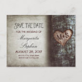 rustieke oude boom bewaar de datum briefkaarten (Voorkant)