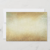 Rustieke oude boom & string lichten repetitie dine kaart (Achterkant)