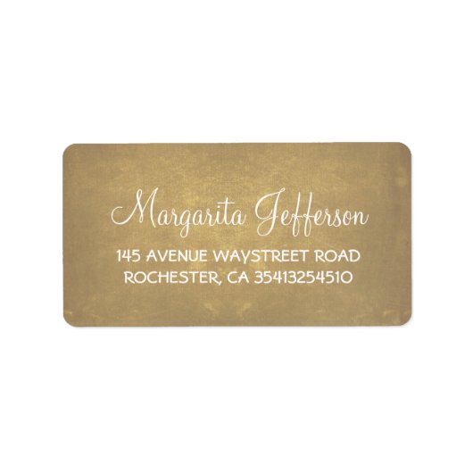 Rustieke oude bruiloft etiket (Voorkant)