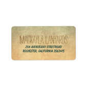 Rustieke oude bruiloft etiket (Voorkant)