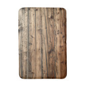 Rustieke oude eiken houten wagenplanken badmat (Voorkant Verticaal)