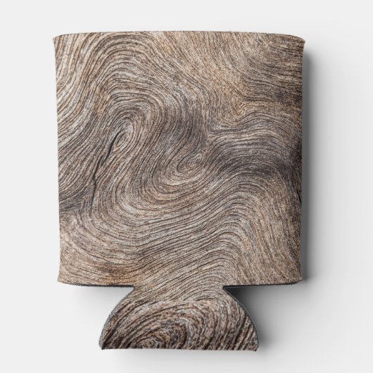 Rustieke oude hout, getextureerde achtergrond blikjeskoeler (Achterkant)