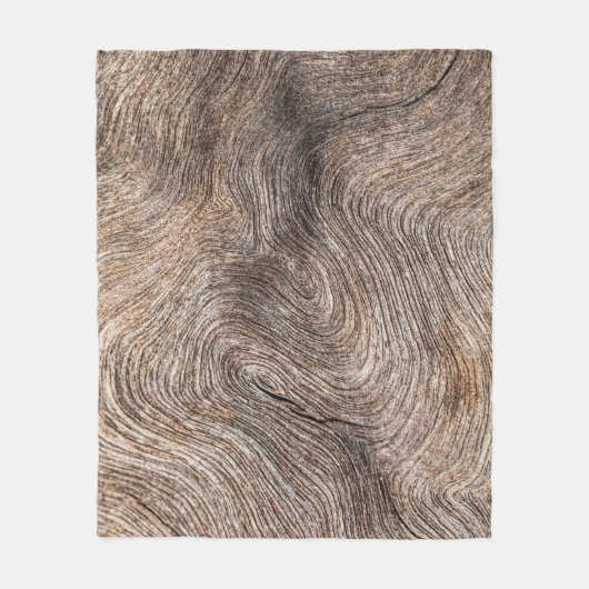 Rustieke oude hout, getextureerde achtergrond fleece deken (Voorkant)