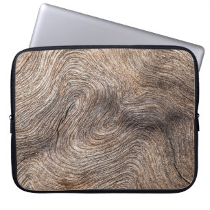 Rustieke oude hout, getextureerde achtergrond laptop sleeve