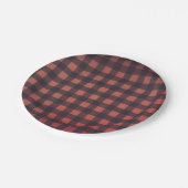 Rustieke oude houthakker Buffalo Plaid Papieren Bordje (Gekanteld)