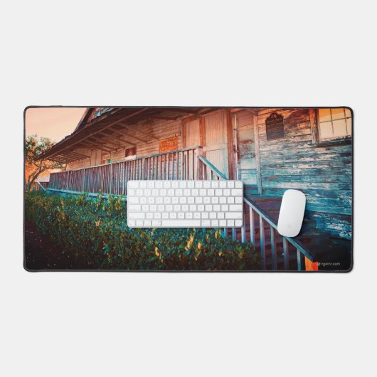 Rustieke Oude Landschuur,  Traditioneel Bureaumat (Keyboard & Muis)