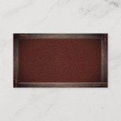 Rustieke Oude Lijst | Leerverbinding Visitekaartje (Achterkant)