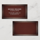 Rustieke Oude Lijst | Leerverbinding Visitekaartje (Voorkant / Achterkant)